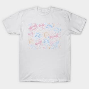 Ojamajo Doremi Doodle (White) T-Shirt